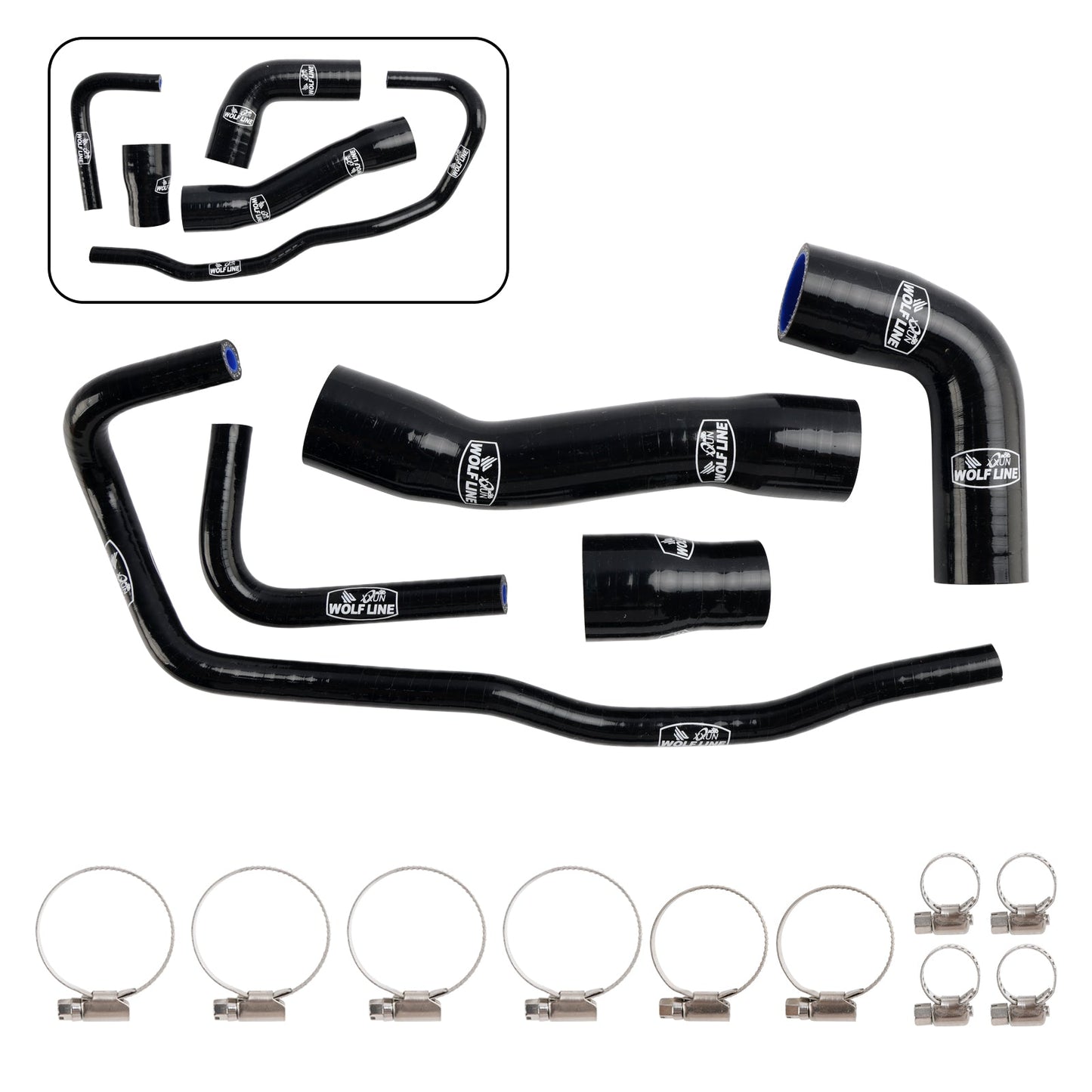 Kit tubo flessibile refrigerante radiatore in silicone BMW S1000RR 2019-2023