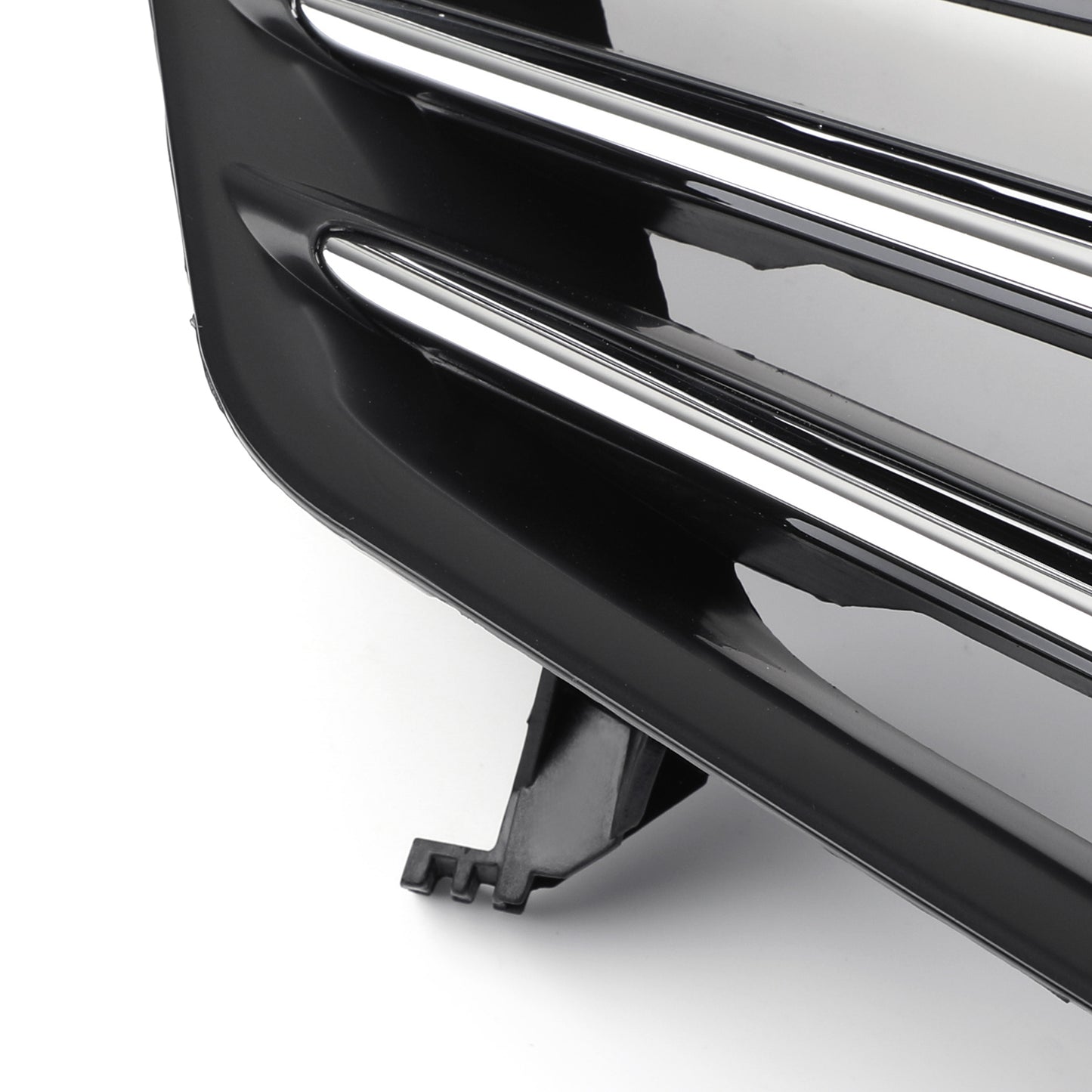 Black Chrome Front Upper Bumper Hood Grille Grill Per Honda Accord 2011-2012 4DR