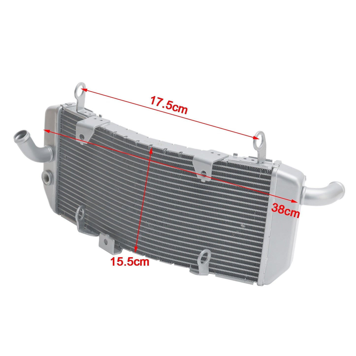 Radiatore di raffreddamento in alluminio Yamaha T-max 530 2017-2019 Argento