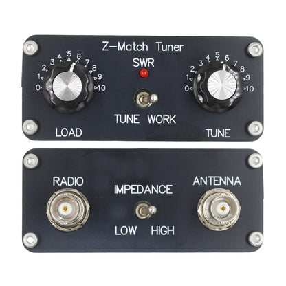 Sintonizzatore manuale per antenna QRP Z-match 5W 3-28 MHz Z-Match Sintonizzatore manuale per antenna QRP Ham