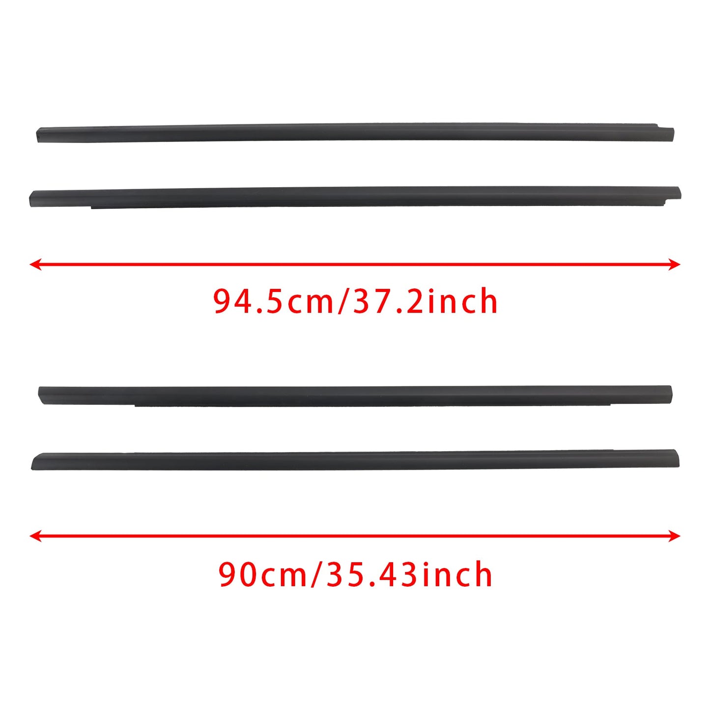 80821-8H300 Guarnizioni laterali finestrini compatibili con Nissan X-Trail 2001-2007 4 pezzi