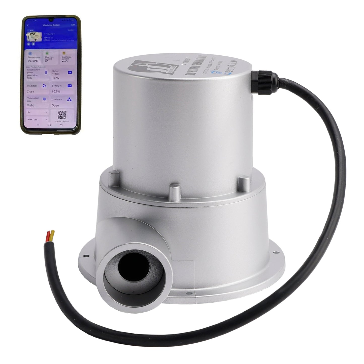 Generatore idroelettrico piccolo con turbina a flusso d'acqua 12/24/48 V, batteria 12 V-24 V-48 V, 36/50 W