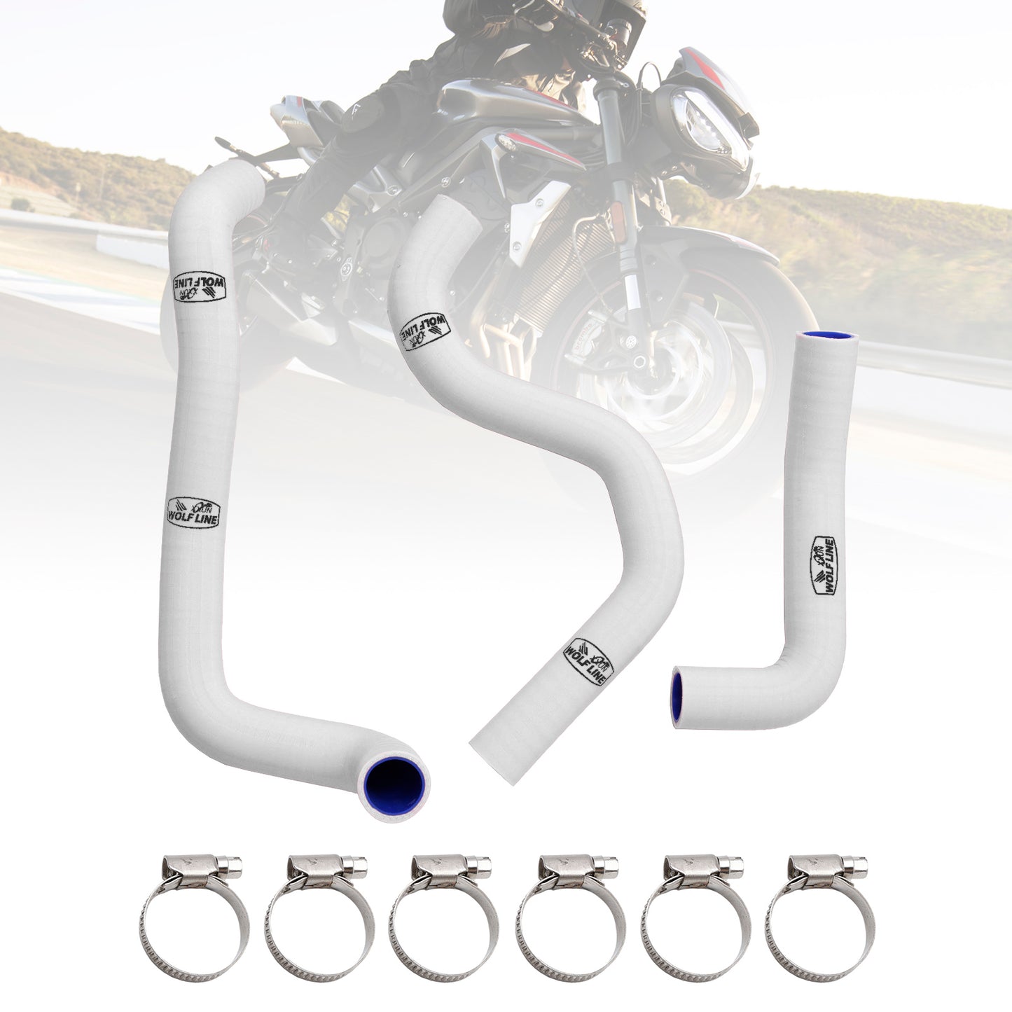 Kit tubo flessibile refrigerante radiatore in silicone per Street Triple 765 R RS 2020-2022