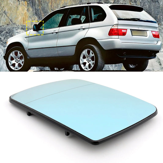 Specchietto retrovisore sinistro lato guida riscaldato blu per BMW X5 E53 1998-2006