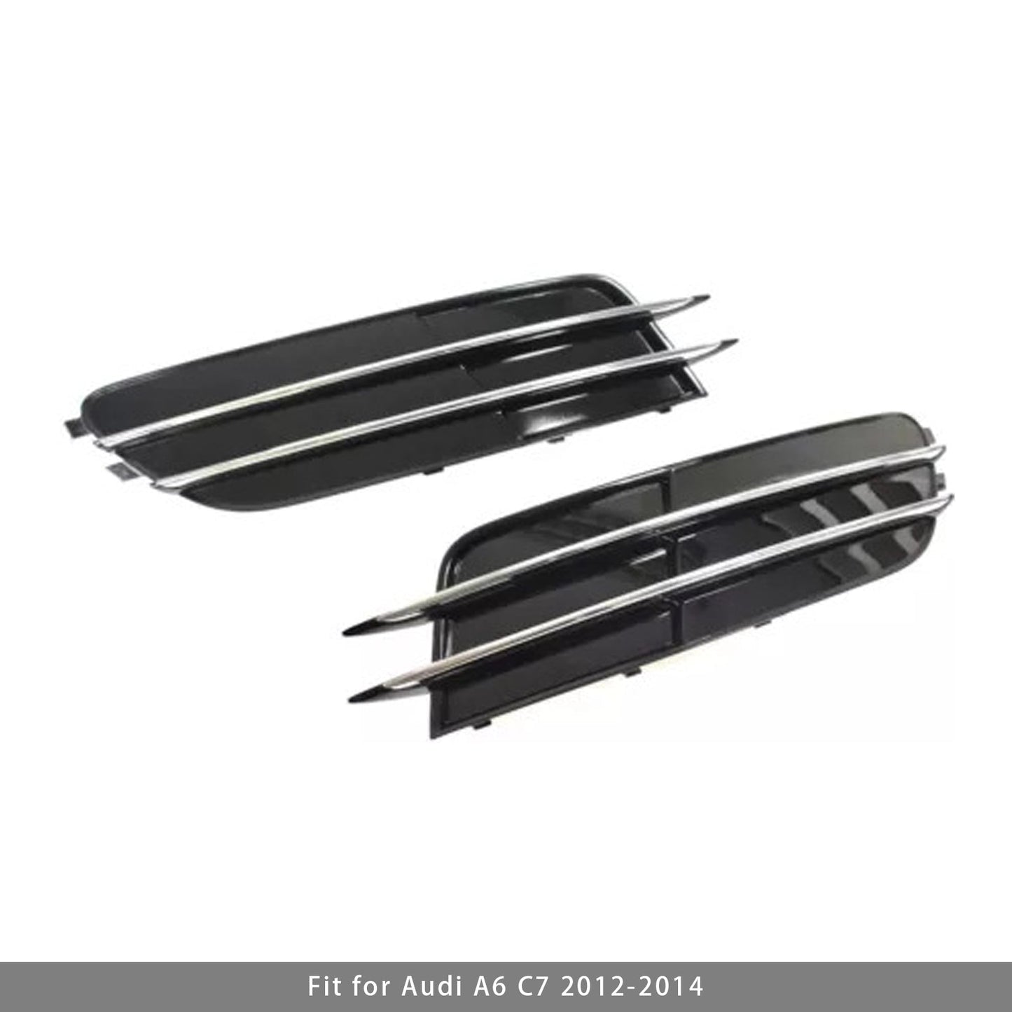 2011-2014 Audi A6 C7 1 coppia di griglie di copertura fendinebbia paraurti anteriore