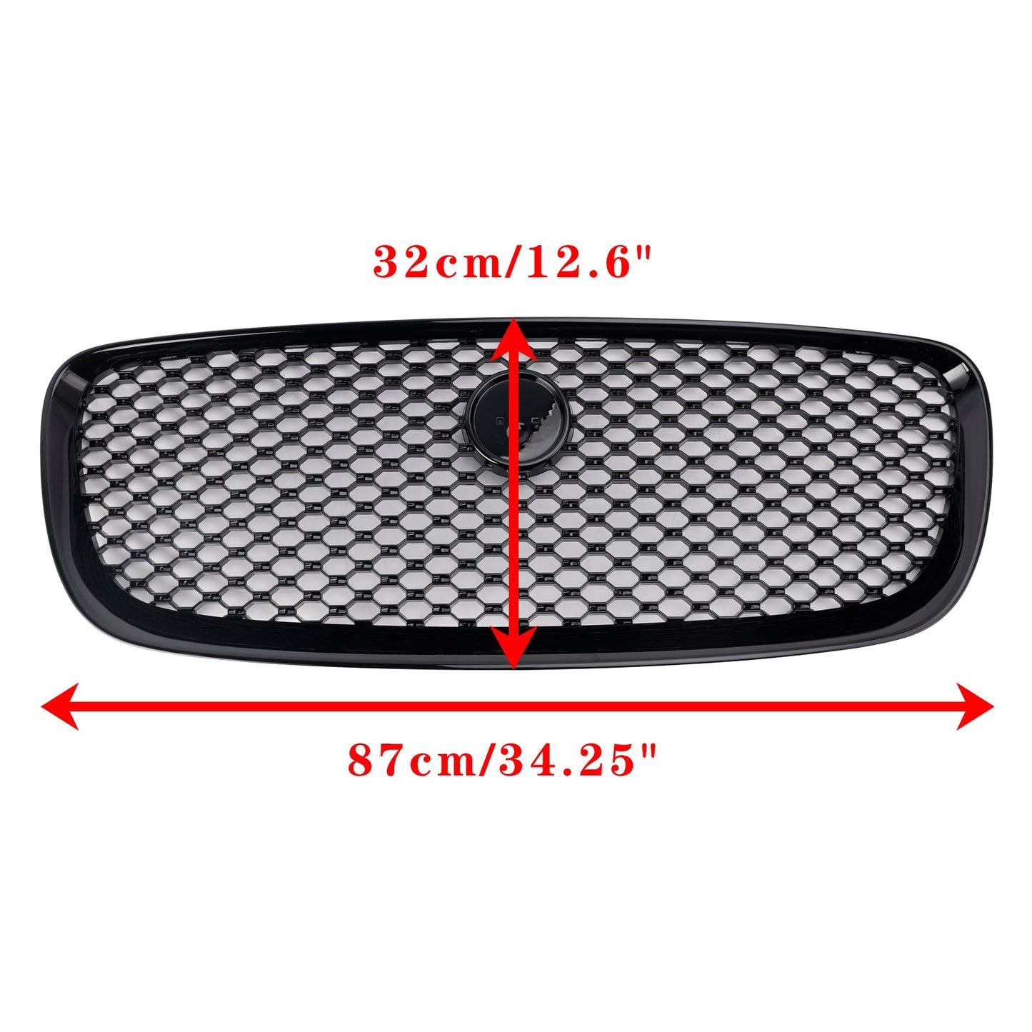 Per JAGUAR F-PACE X761 2016-2020 ABS Griglia paraurti anteriore nera lucida