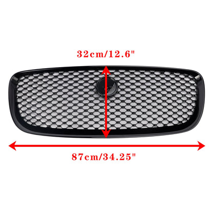 Per JAGUAR F-PACE X761 2016-2020 ABS Griglia paraurti anteriore nera lucida
