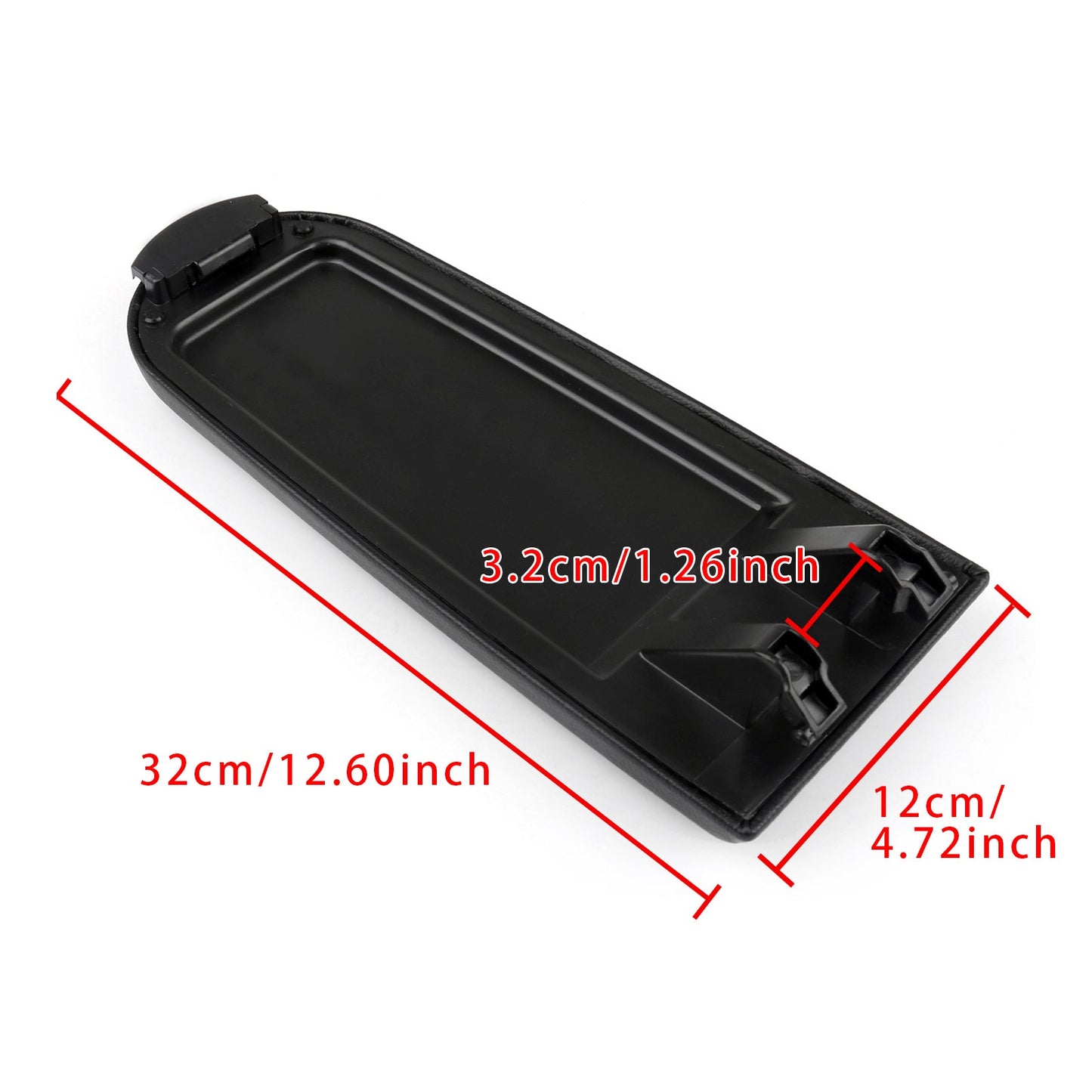 Coperchio della console centrale del bracciolo in pelle nera per VW MK4 Jetta Bora Golf 18D867173