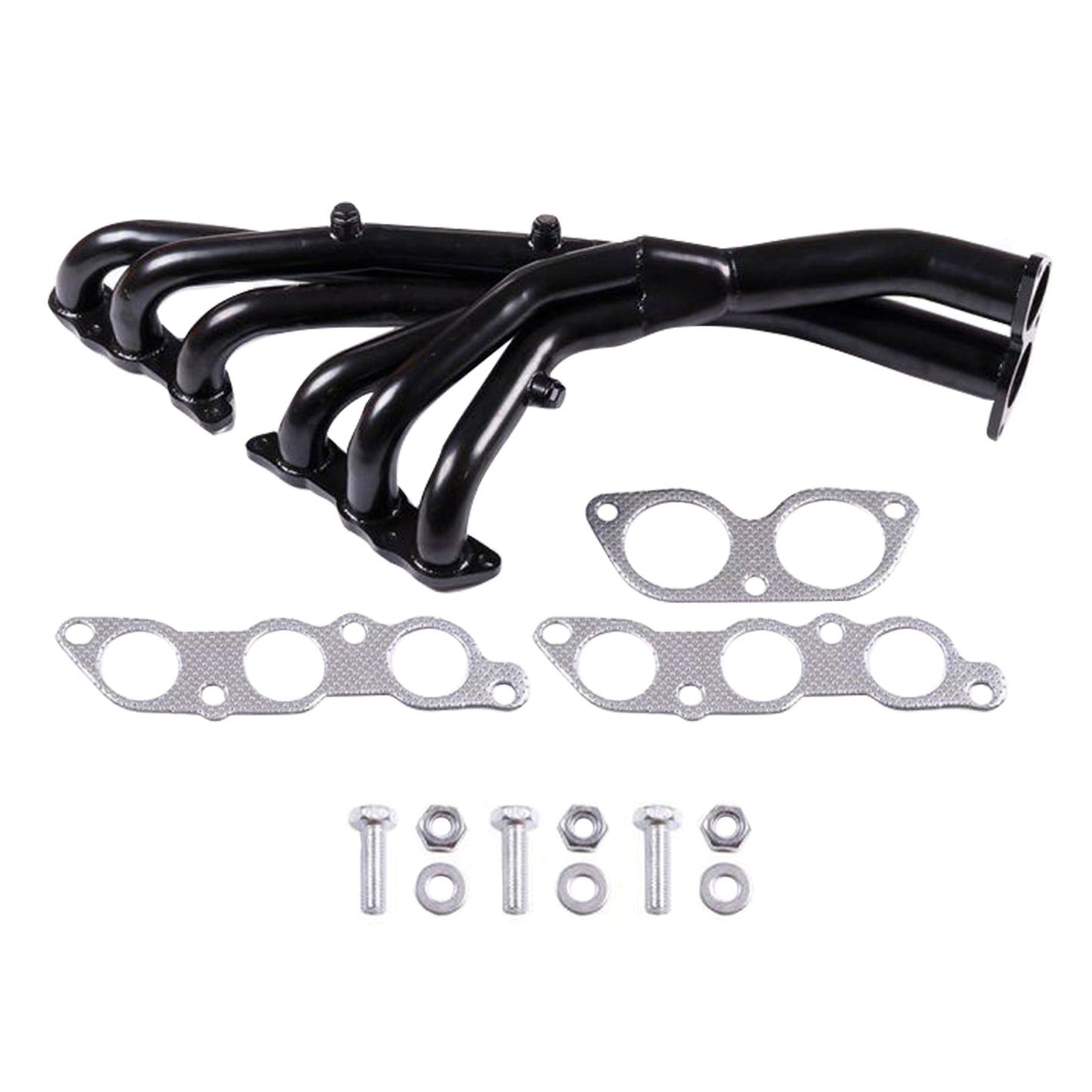 Collettore di scarico in acciaio inossidabile per Lexus IS300 2001-2005 3.0L, nero