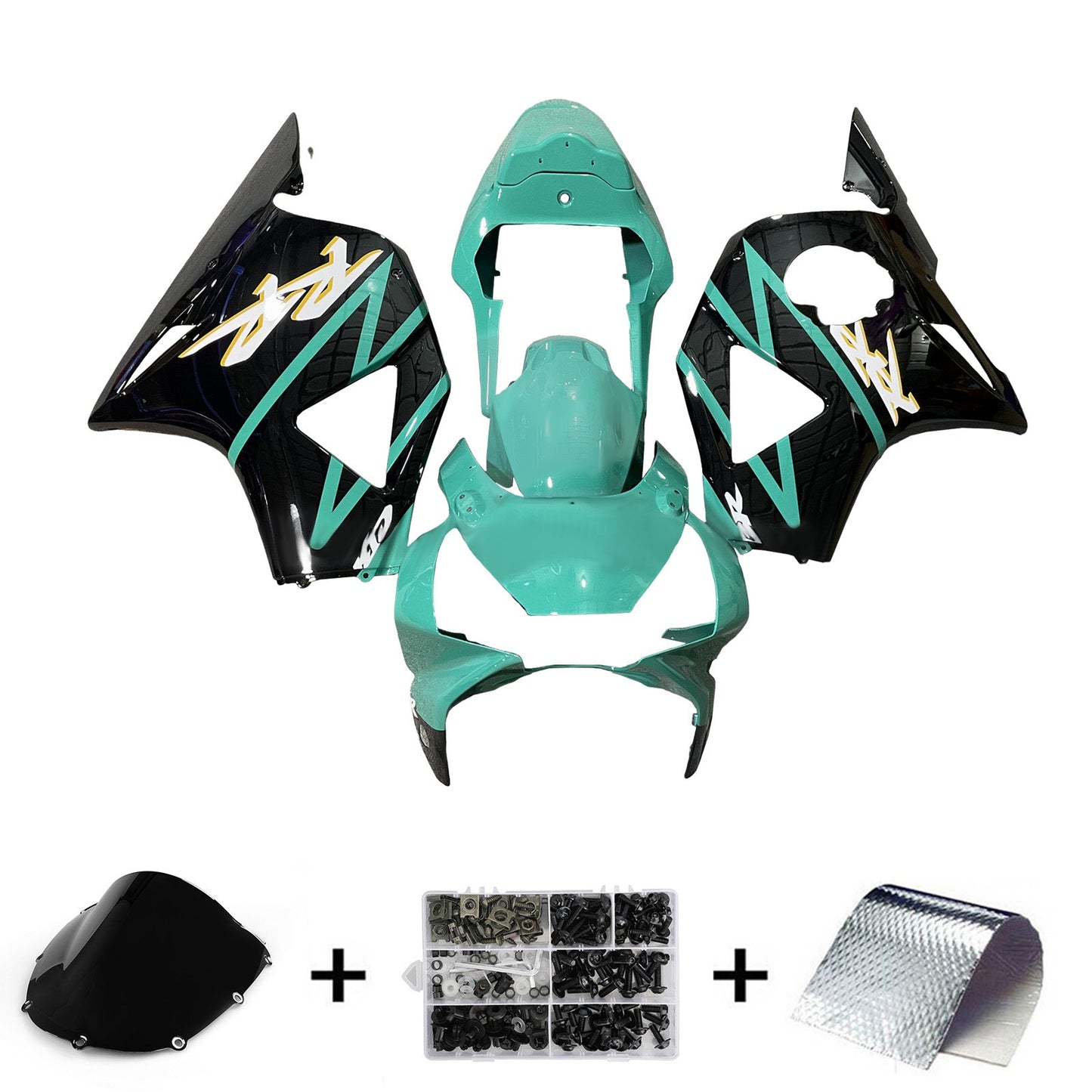 Kit carenatura iniezione plastica ABS per Honda CBR954 2002-2003