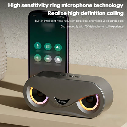 Altoparlante Bluetooth wireless intelligente M6, altoparlante portatile per gaming con luce pulsante accattivante.