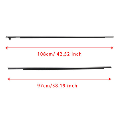 Guarnizione per modanatura esterna per finestrino cromata Toyota Venza 2009-2016 4 pezzi 757120T010