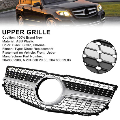 Per Mercedes Benz Classe GLK X204 2013-2015 Griglia per paraurti anteriore Diamond