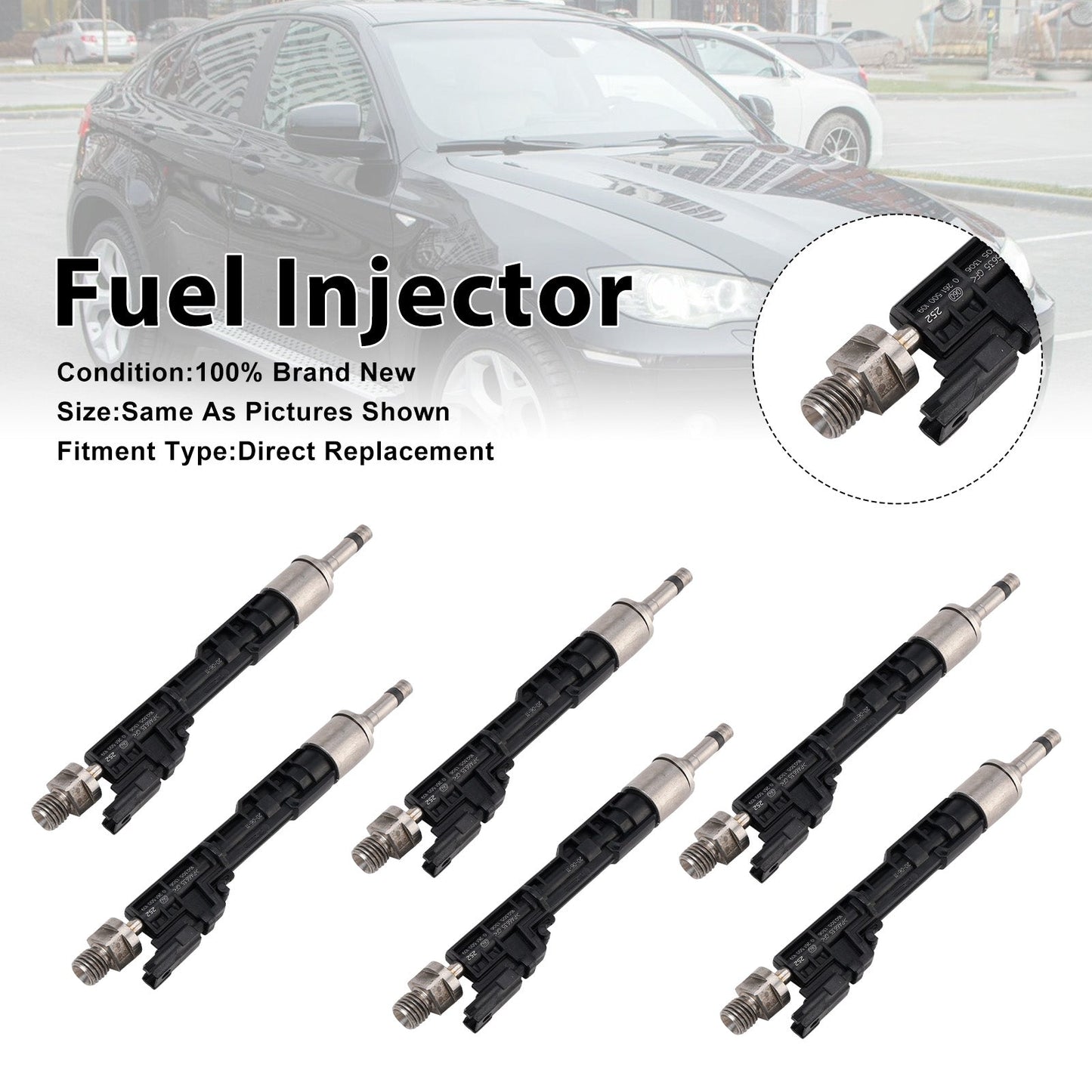 2013-2015 Per BMW ActiveHybrid 7 6 iniettori di carburante 13647597870