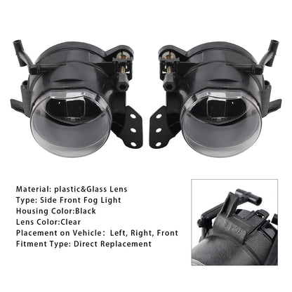 Coppia di alloggiamenti per lampadine fendinebbia paraurti anteriore BMW E60 Serie 5 2004-2007