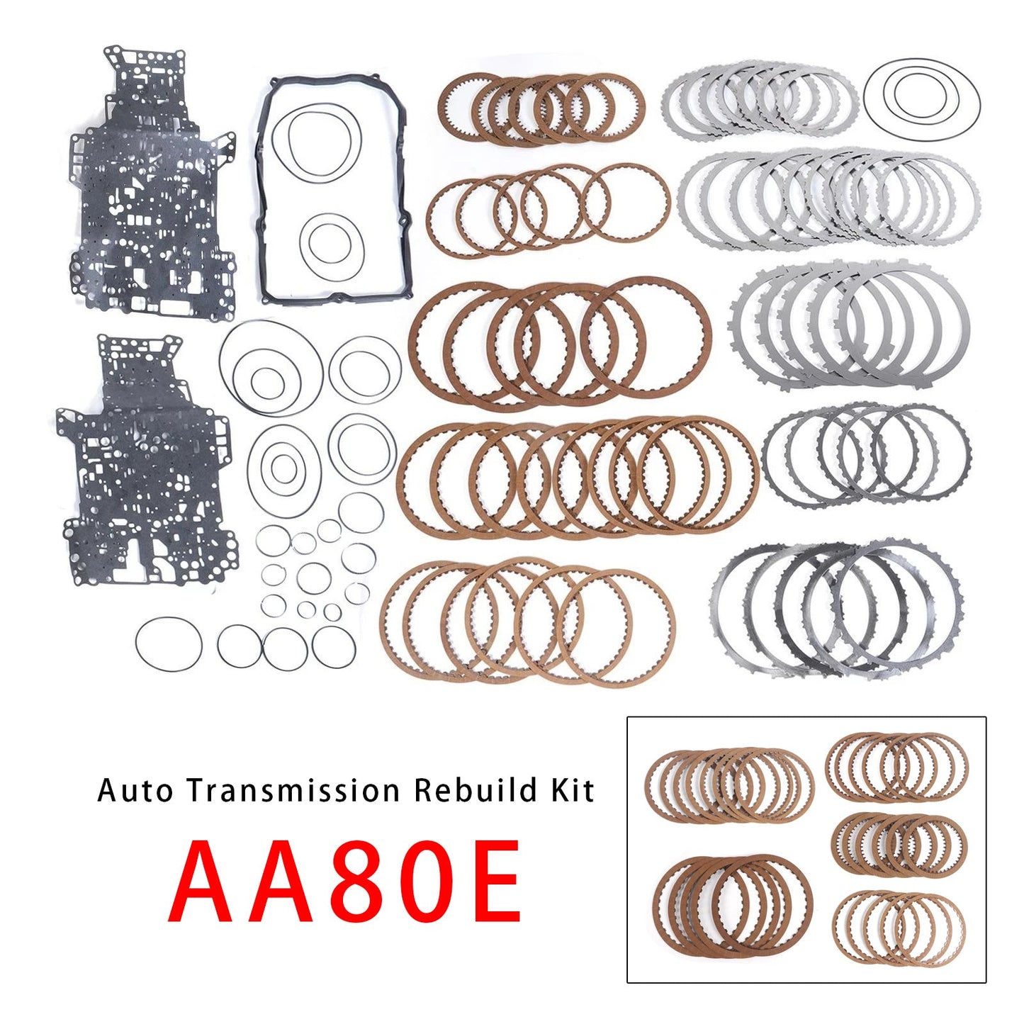 Kit di revisione generale della trasmissione automatica AA80E per Toyota GS460 LS460 4.6L
