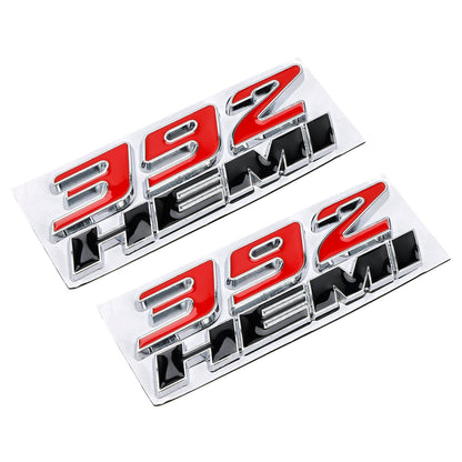 2 emblemi adesivi laterali 3D per parafanghi 392 Hemi per badge Challenger Charger