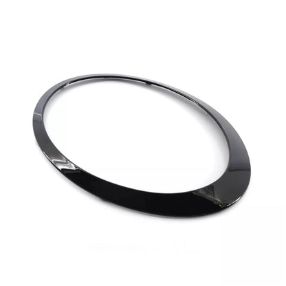 2 pezzi di anelli di finitura per fari anteriori neri lucidi per Mini Cooper F55 F56 F57 2014-2021