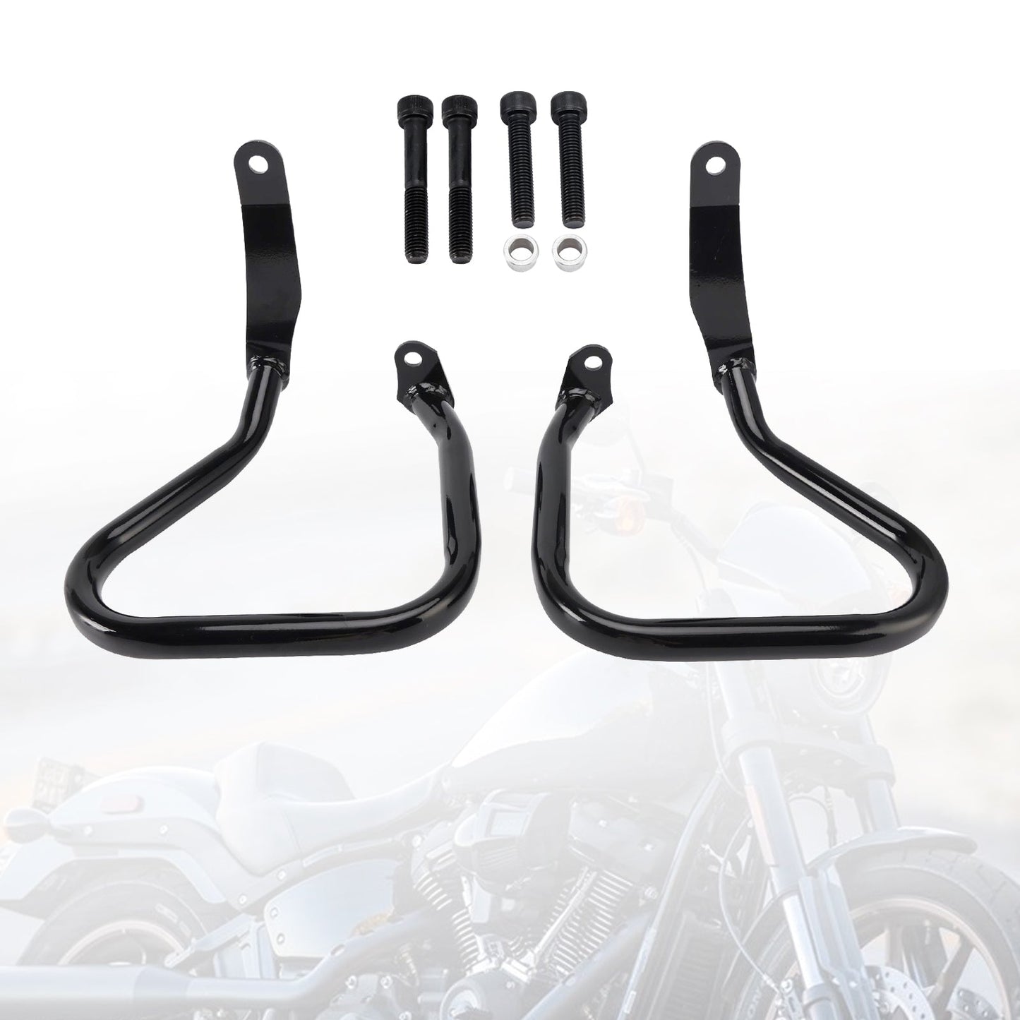 Protezione paraurti antiurto per telaio motore Low Rider Fxlrst 2022-2024, nera