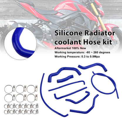 Kit di tubi flessibili in silicone per il liquido di raffreddamento del radiatore per Suzuki GSX-S750/Z 2017-2025