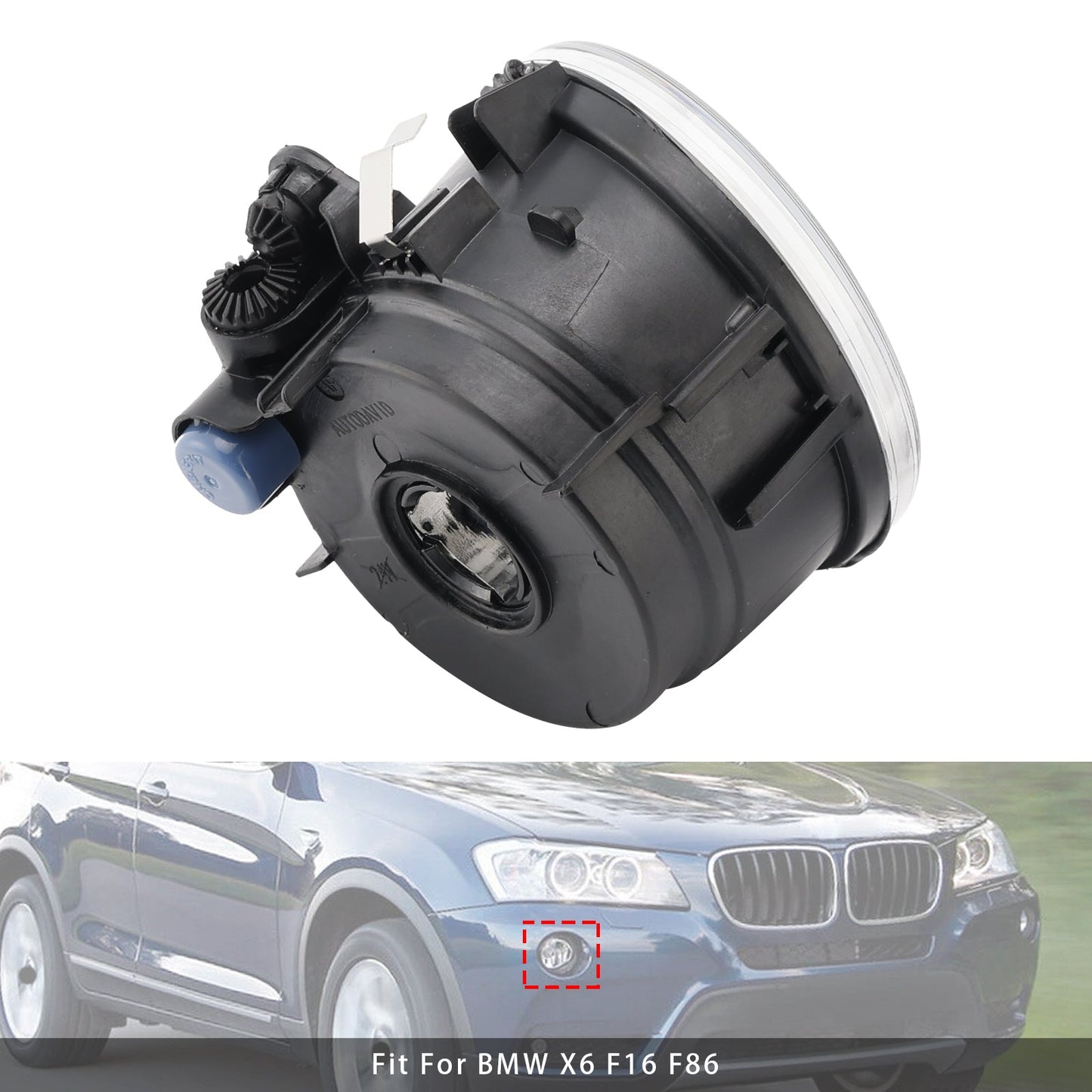 1 pz. Fari fendinebbia anteriori destri senza lampadine per BMW X3 X4 X5 X6 63177238788