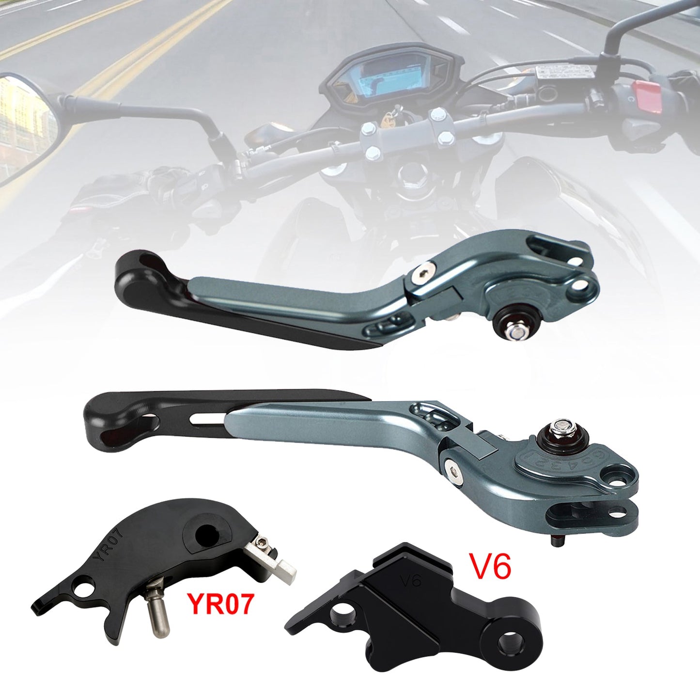 Leva freno frizione regolabile adatta per YAMAHA XSR900 XSR900GP MT-09 2024-2025