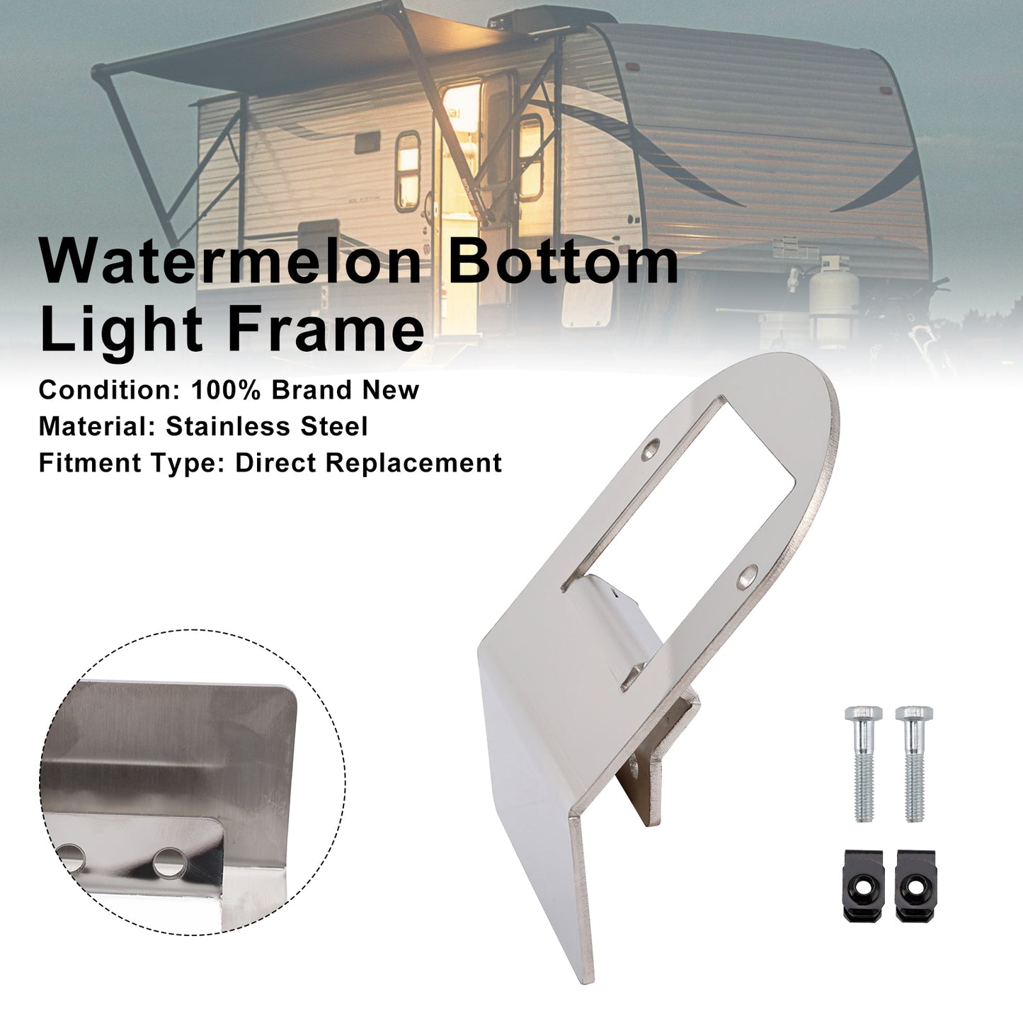 Watermelon Under Glow Frame Bracket Universal Clamp Style Mount Per Truck RV