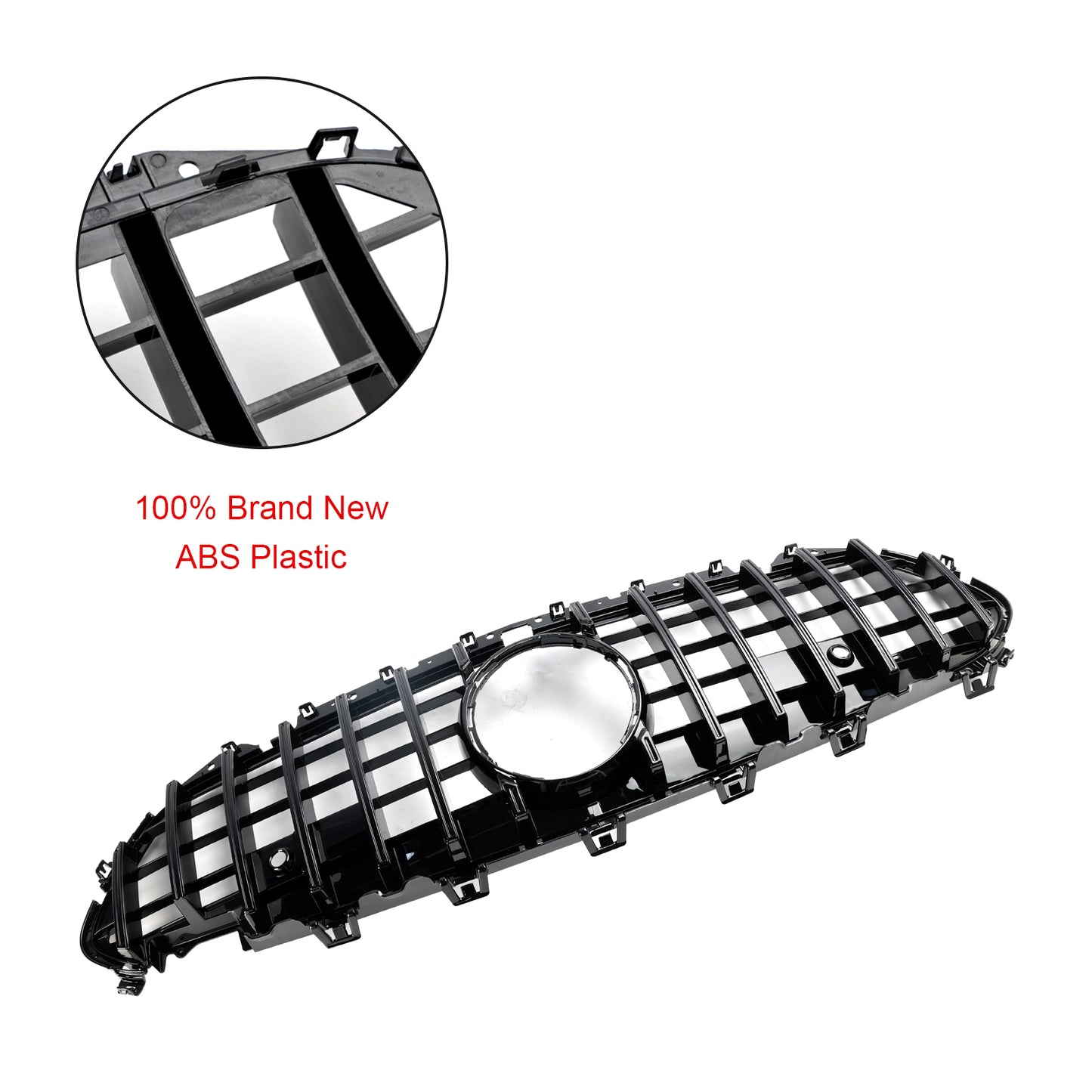 Black Front Bumper Grill Grille Per Mercedes CLS C257 W257 Coupe 2018-2024