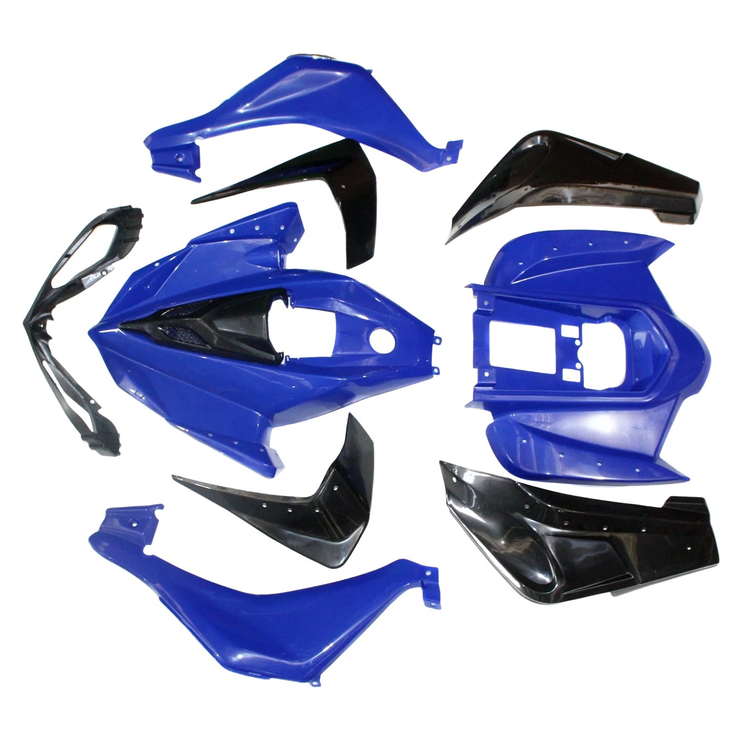 Kit parafanghi carenatura in plastica per 110cc 125cc Mars Sport Quad Dirt Bike ATV Blu