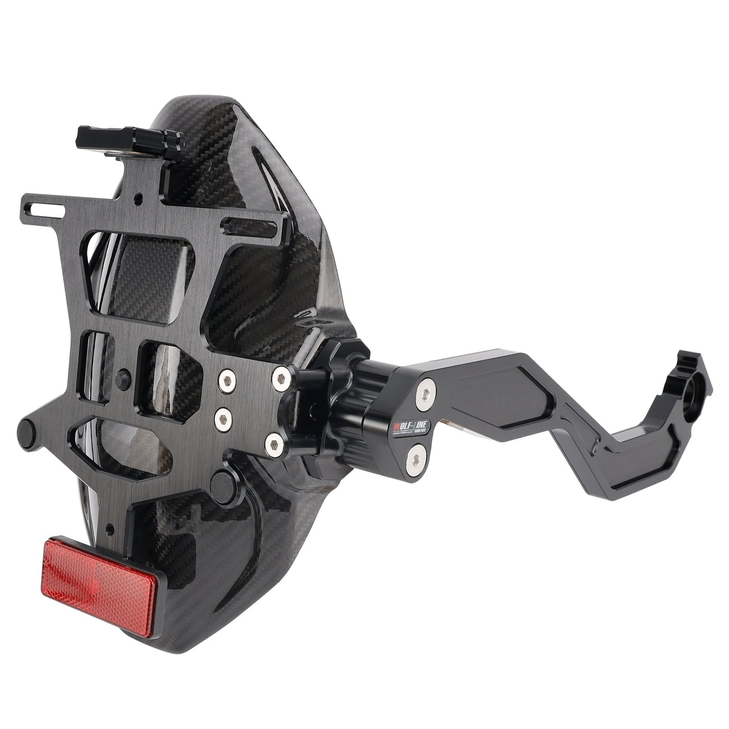 Supporto parafango posteriore in vera fibra di carbonio a LED per Honda CBR650R 2024-2025