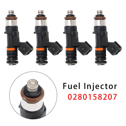 4 pezzi iniettori carburante per Ford Focus III Fiesta VI Mondeo IV 0280158207