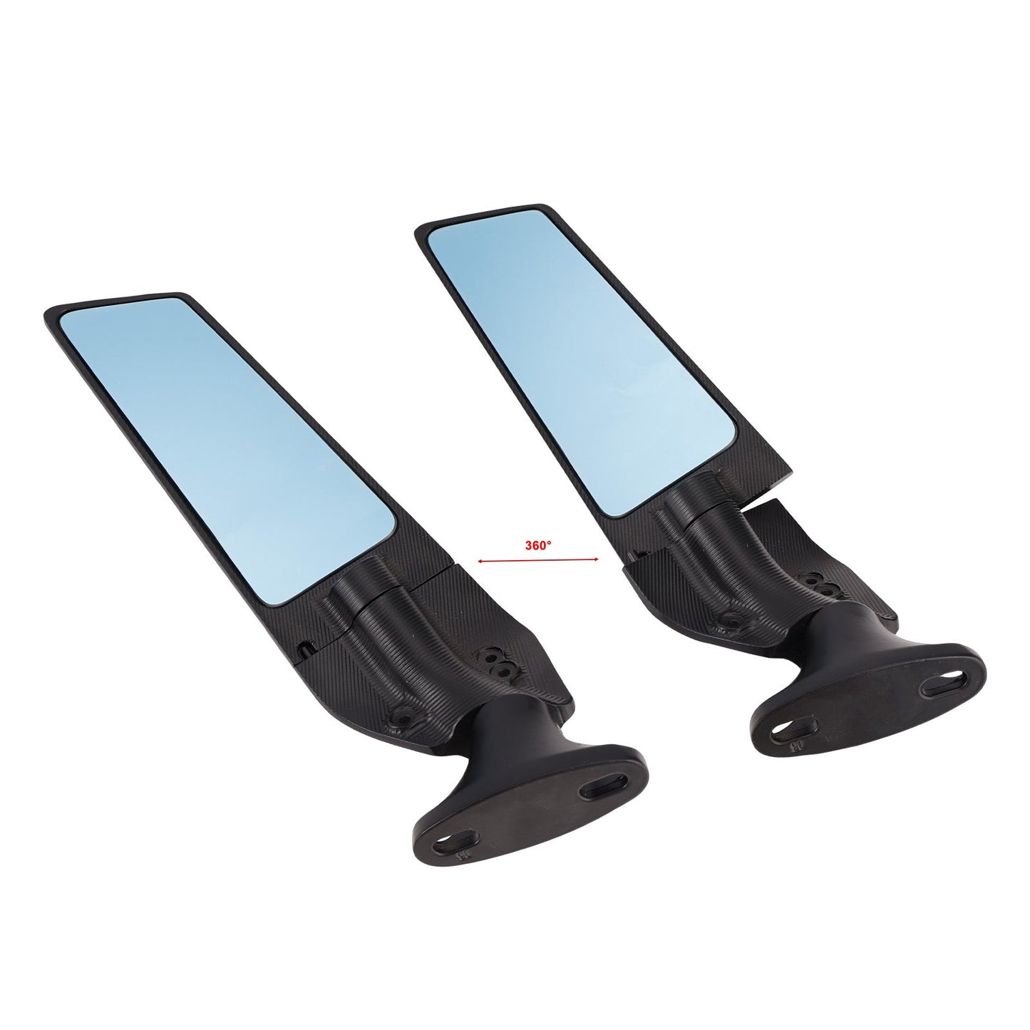 Specchietti retrovisori neri a pinna per Honda CBR600F 2011-2014 e CBR650R 2019-2023
