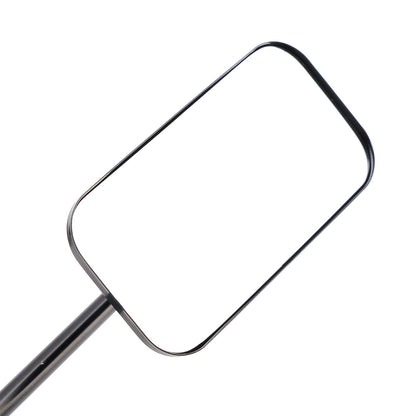 Specchietti retrovisori rettangolari stile old school con morsetto per moto, neri Brattstyle