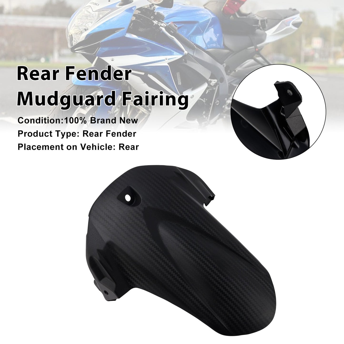 Carenatura parafango posteriore per Suzuki GSX-R750 2011-2025