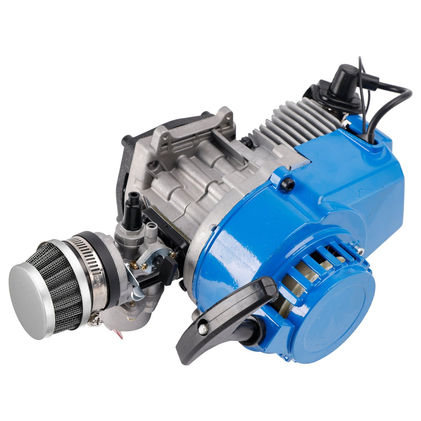 Motore completo da 49 cc per Mini Moto Pocket ATV Quad Buggy Dirt Pit Bike Blu