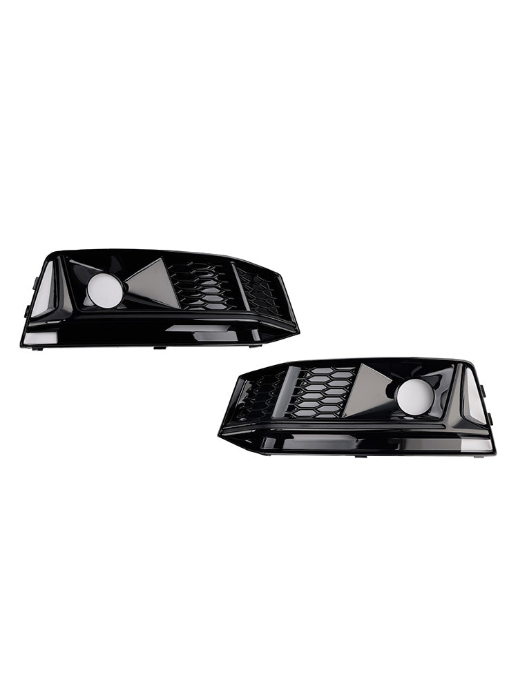 Griglia fendinebbia paraurti anteriore nera per Audi A4 B9 S4 2016-2019 (2 pezzi)