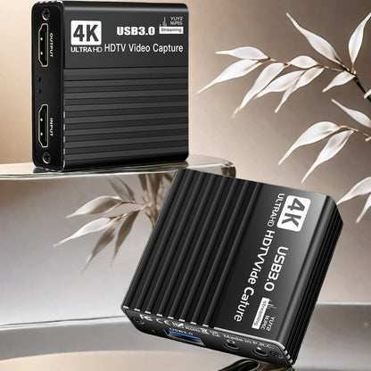Scheda di acquisizione video USB 3.0 HDMI 4K Box di registrazione Gioco Trasmissione in diretta Microfono