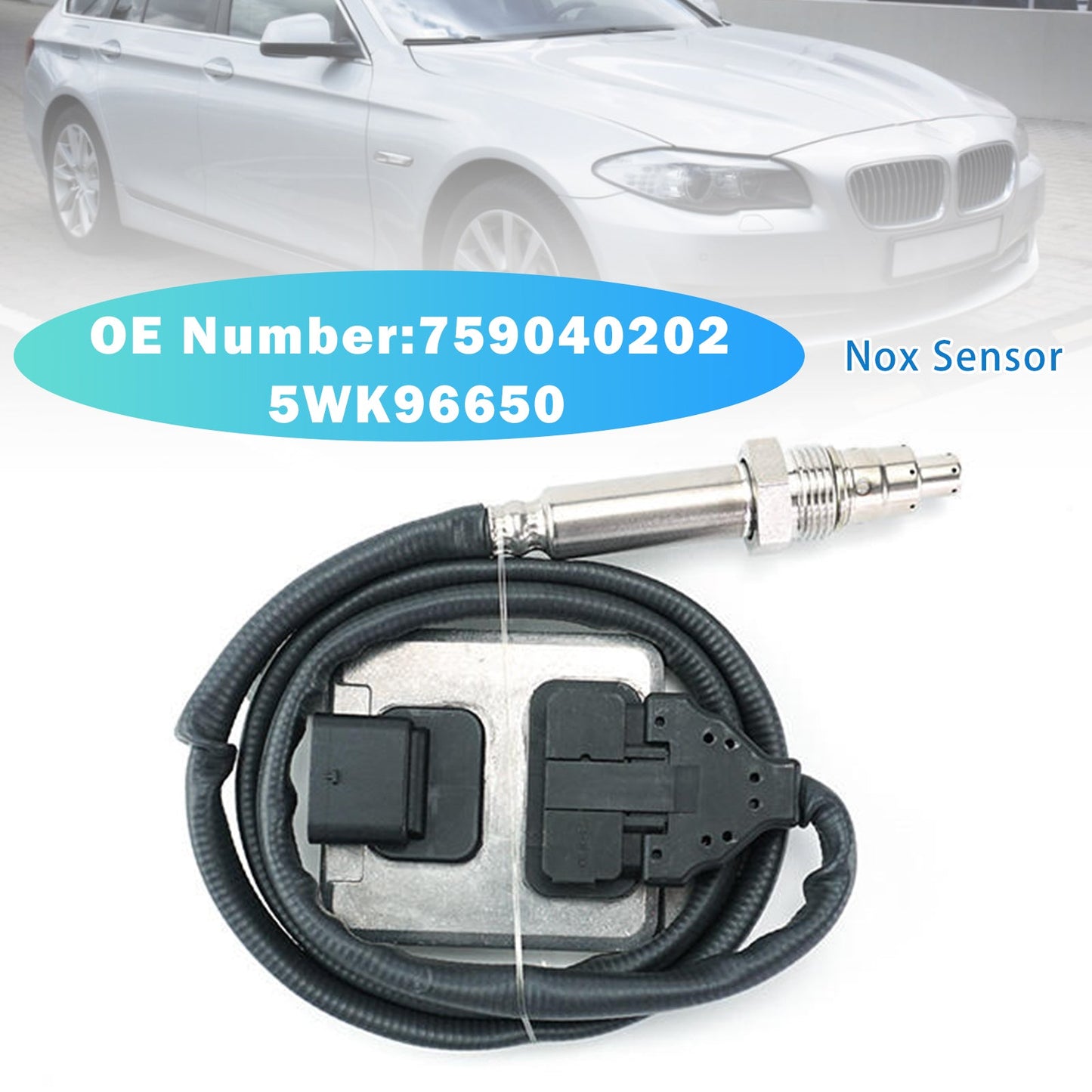 Sensore NOx 759040202 5WK96650 per BMW Serie 5 Touring F10 F11 F18 523i 528i 530i N53