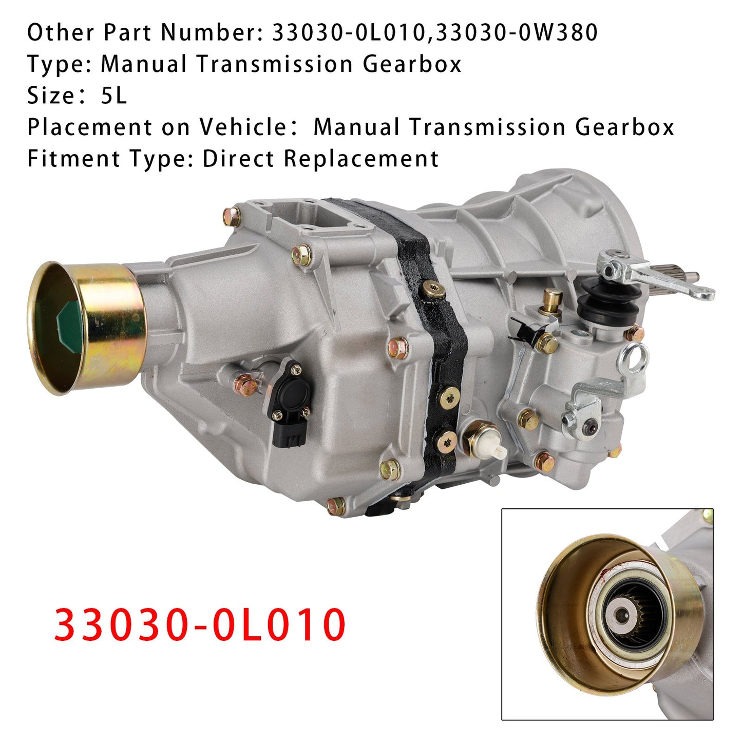 Motore per auto 5L Cambio manuale Cambio 33030-0L010 per Hiace LH200 LH212