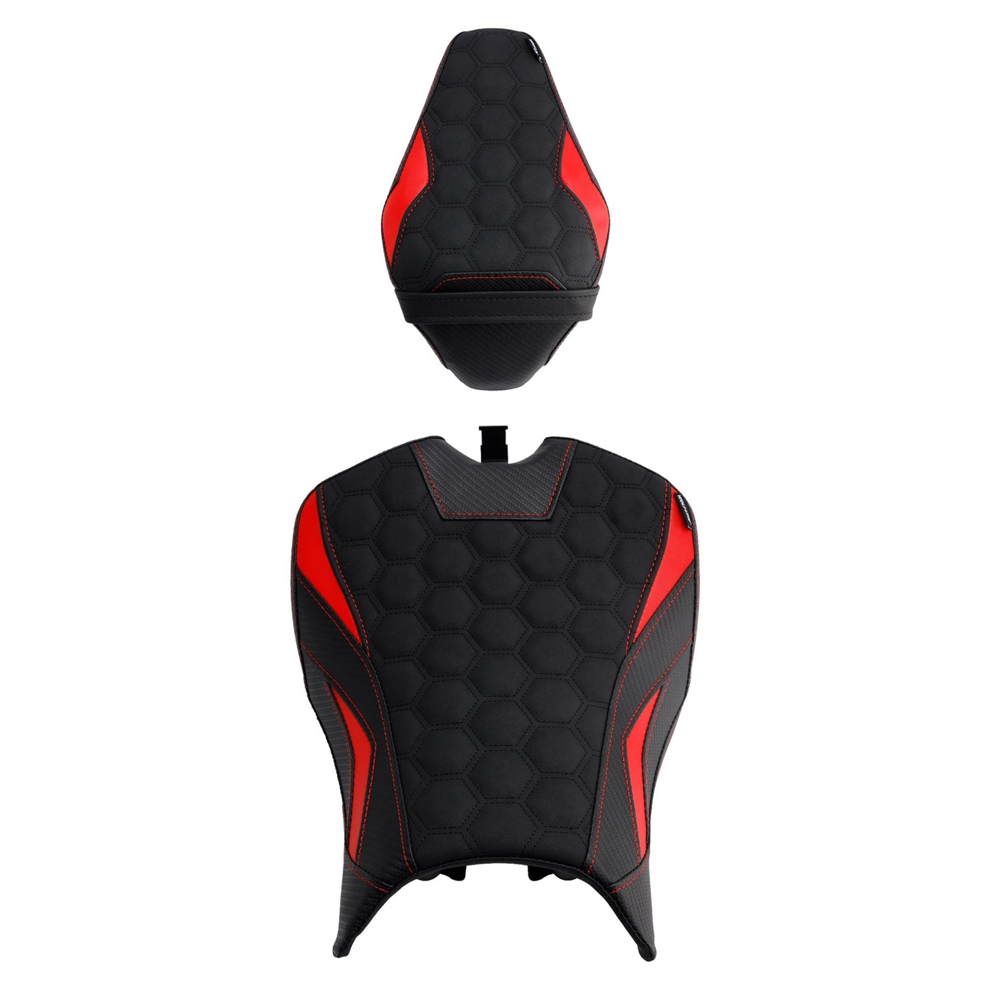 2025 - Kit cuscini passeggero anteriore e posteriore Raider per Kawasaki Z900 Zr900-F, colore rosso.