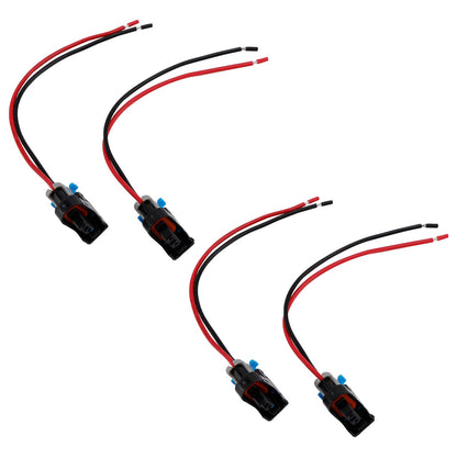 4 pezzi Connettore per iniettore di carburante, clip a treccia, sgancio rapido, adatto per Buick