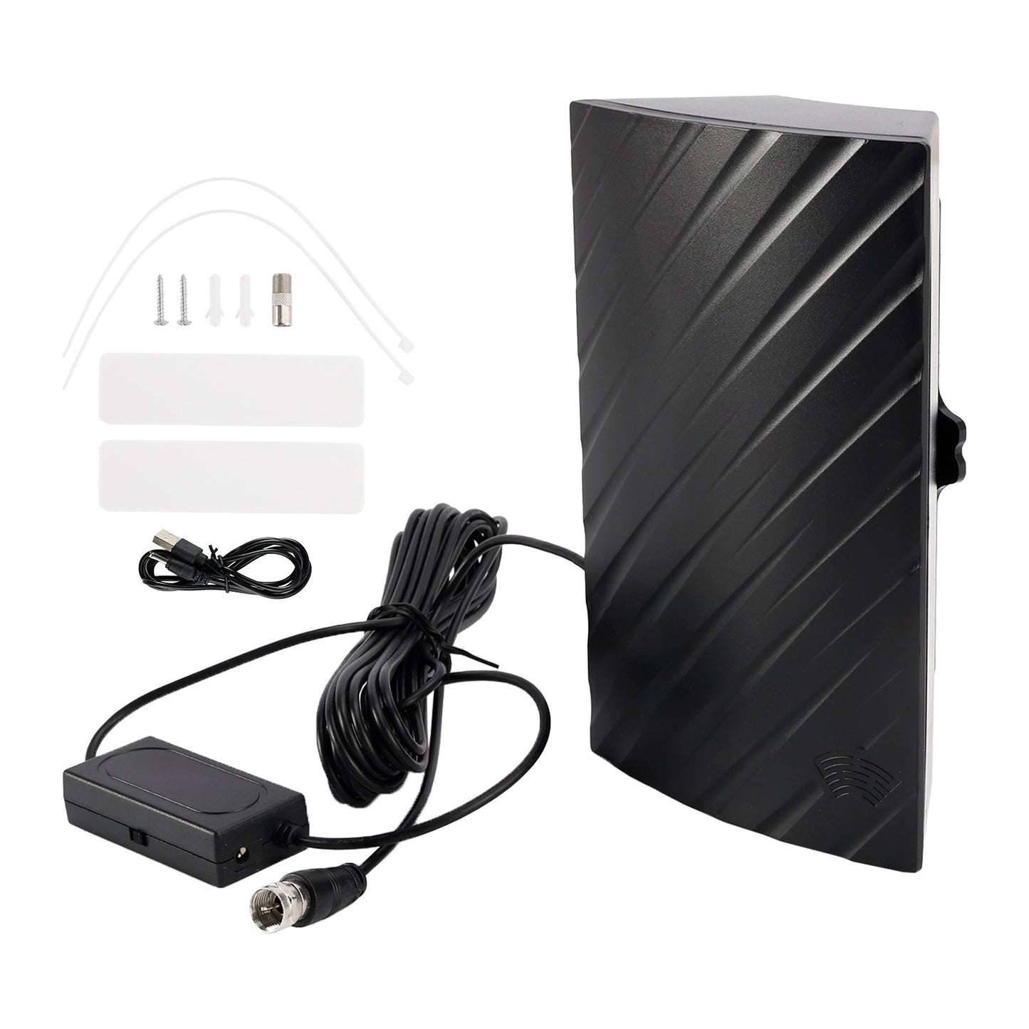 Antenna TV per interni ed esterni con doppio amplificatore Antenna TV DVB-T2 per la casa