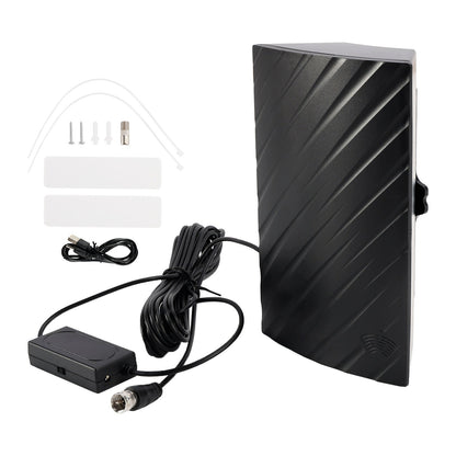 Antenna TV per interni ed esterni con doppio amplificatore Antenna TV DVB-T2 per la casa