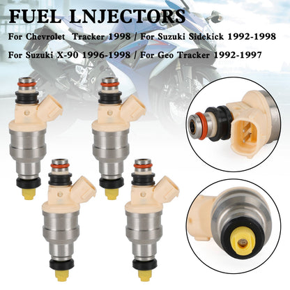 Per Geo Tracker 1992-1997 4PCS Iniettori di carburante 15710-58B00