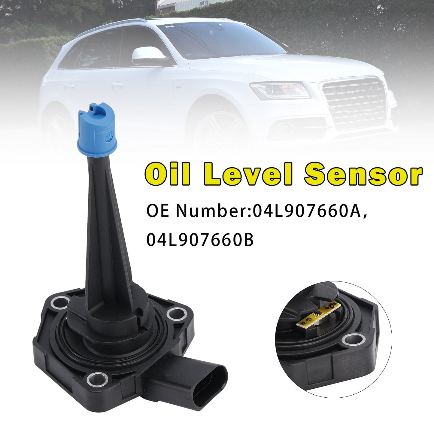 Sensore livello olio 04L907660A 04L907660B per Audi A4 A5 A6 A8 Q5 VW Transporter