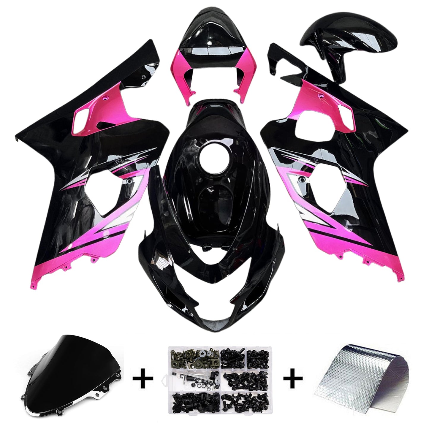 Kit carenatura iniezione plastica ABS per Suzuki GSXR 600/750 2004-2005 K4
