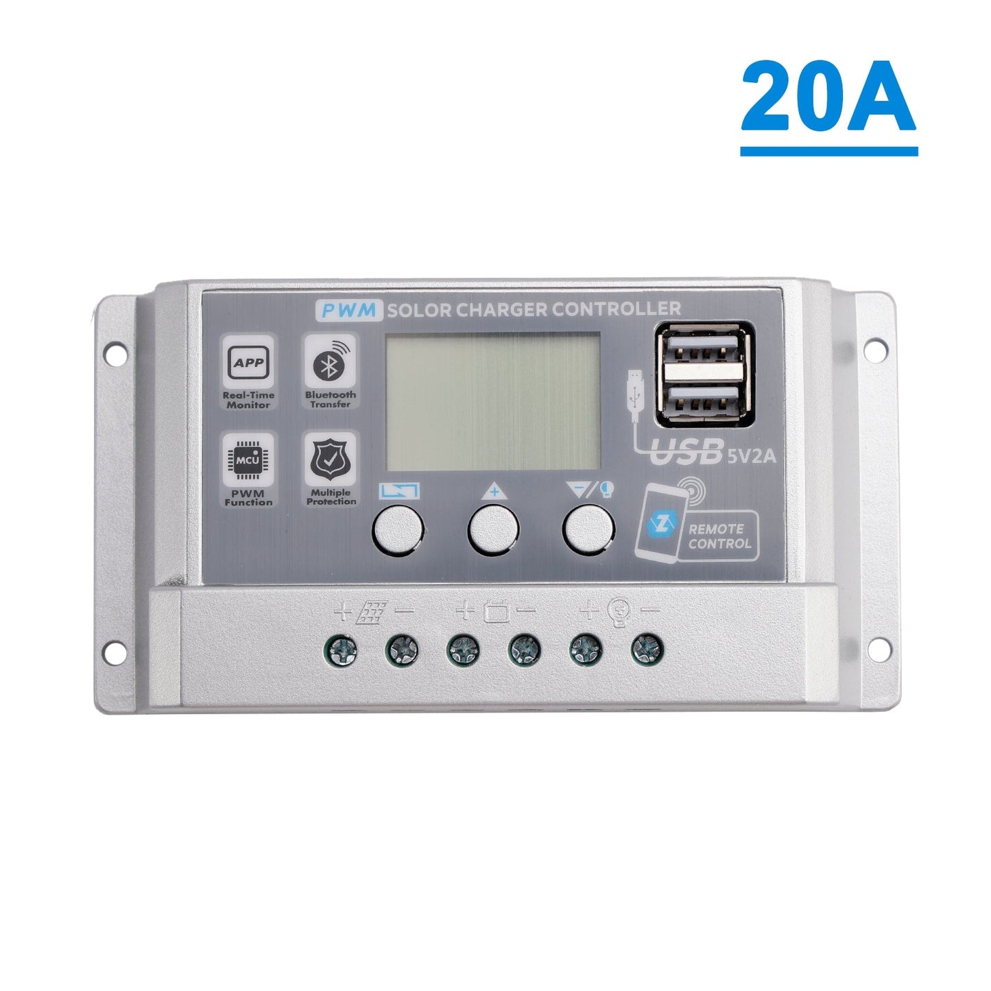 Regolatore solare PWM 10A-60A APP mobile Regolatore solare di controllo intelligente