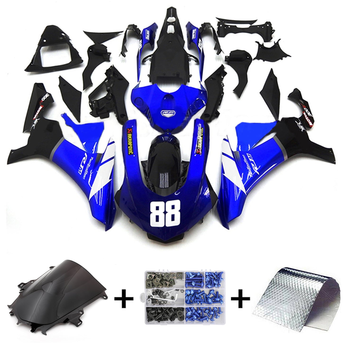 Kit carenatura BODYWORK ABS di plastica per Yamaha YZF 1000 R1 2015-2019