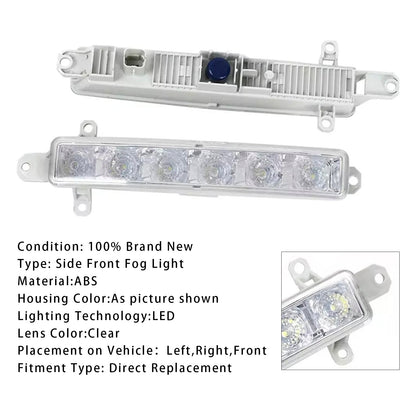 Coppia di fendinebbia diurni a LED per Citroen C3 Berlingo Peugeot 9802795580