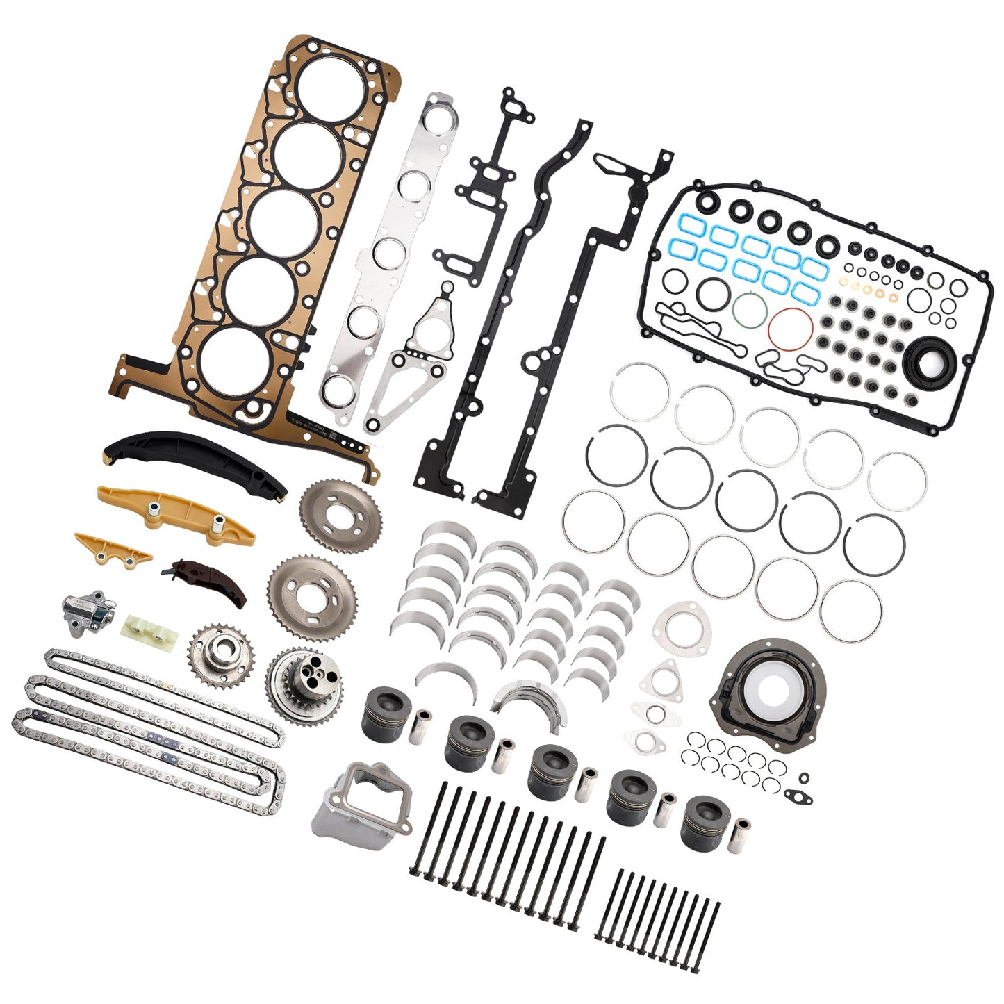 Ford Ranger P5AT con motori turbodiesel da 3,2 l e 5 cilindri Kit di ricostruzione motore P5AT da 3,2 l con kit di fasatura